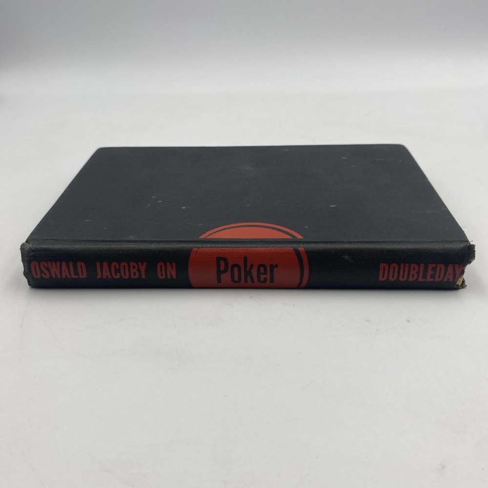 Vintage Book Oswald Jacoby on Poker 1950‎ HC Doubleday